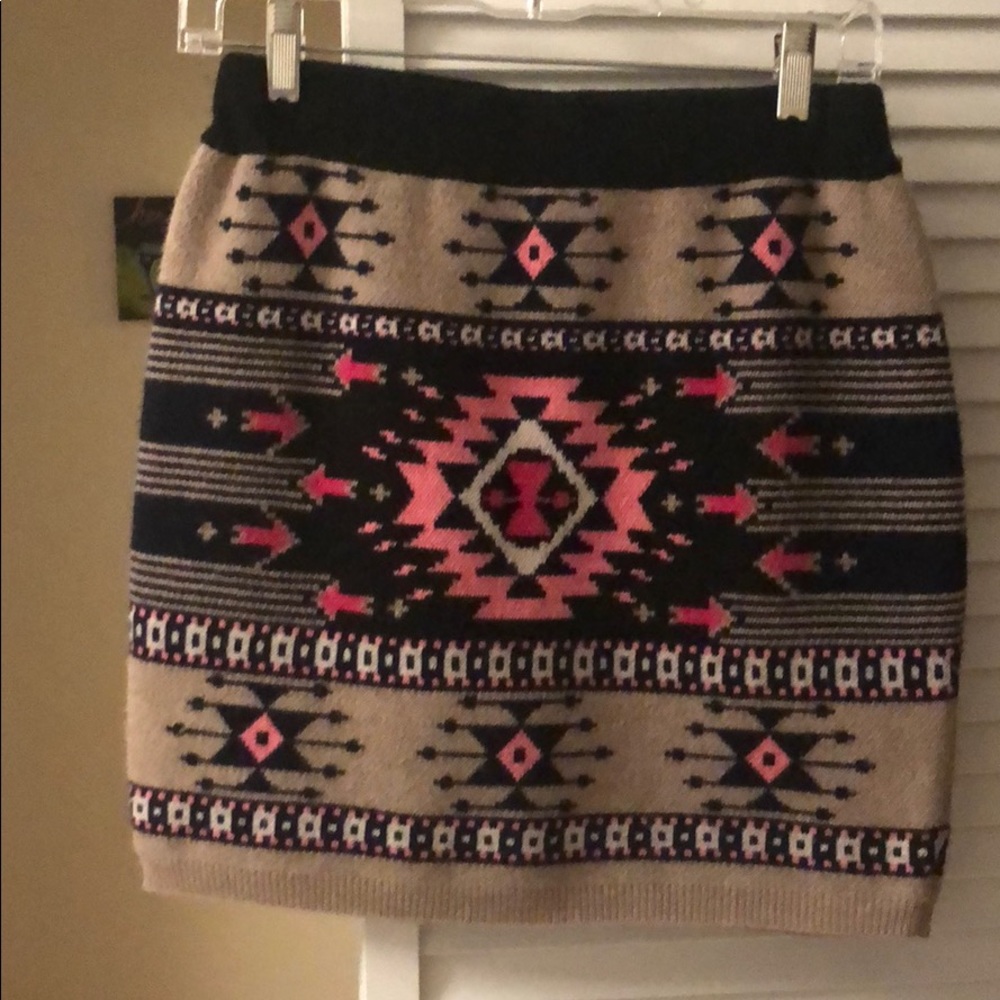 Cashmere mini skirt
